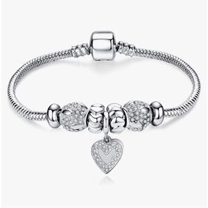 14K Gold Plated Charm Bracelet for Women